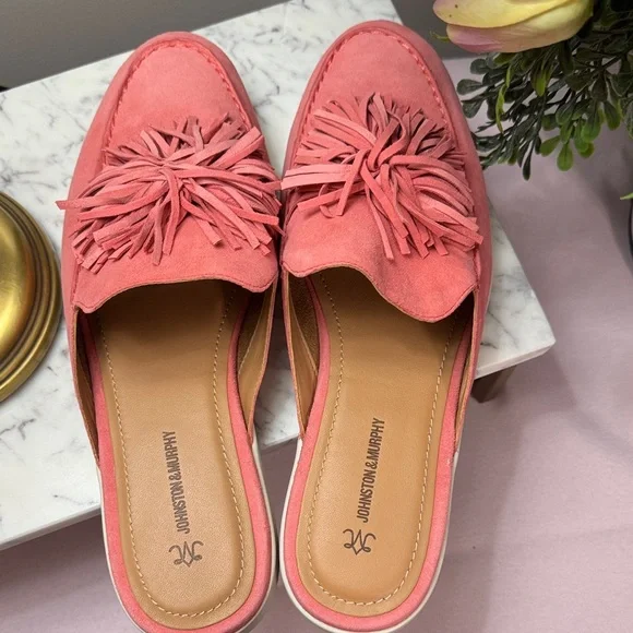 Johnston & Murphy Pink Tassel Loafers 9M NWT - Picture 2 of 7